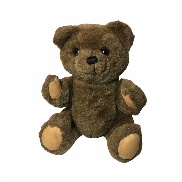 Russ Buckingham Teddy Bear Plush Brown Jointed 14" - Picture 1 of 12